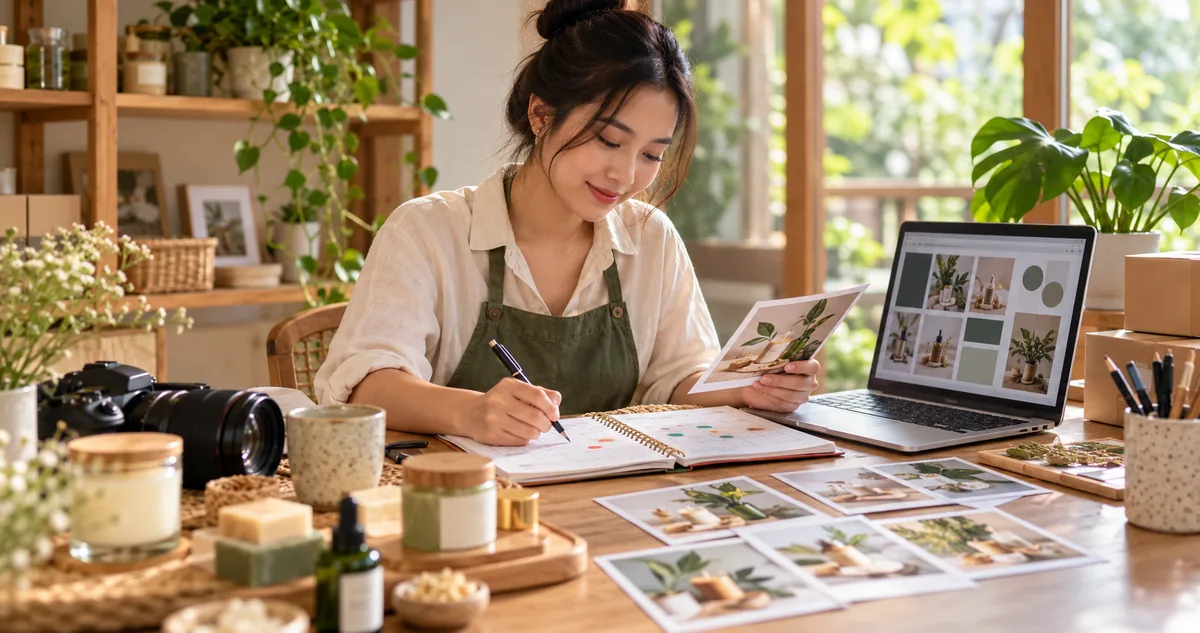 Chủ cửa hàng lập lịch nội dung fanpage từ ảnh sản phẩm